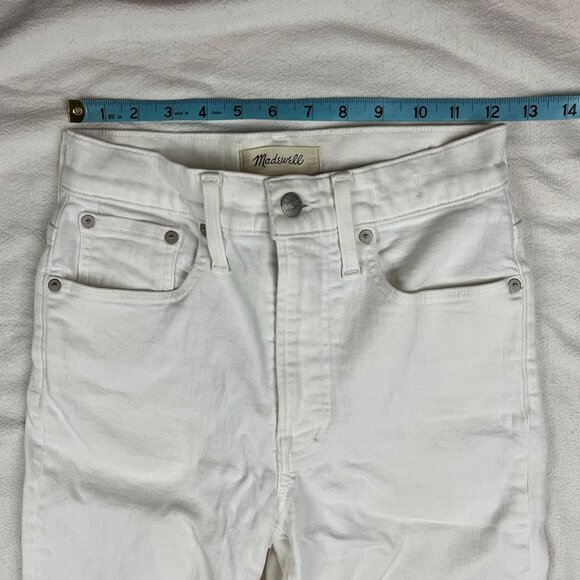 Madewell The Petite Perfect Vintage Jean in Tile White: Raw-Hem Edition Size 24P - Picture 14 of 16